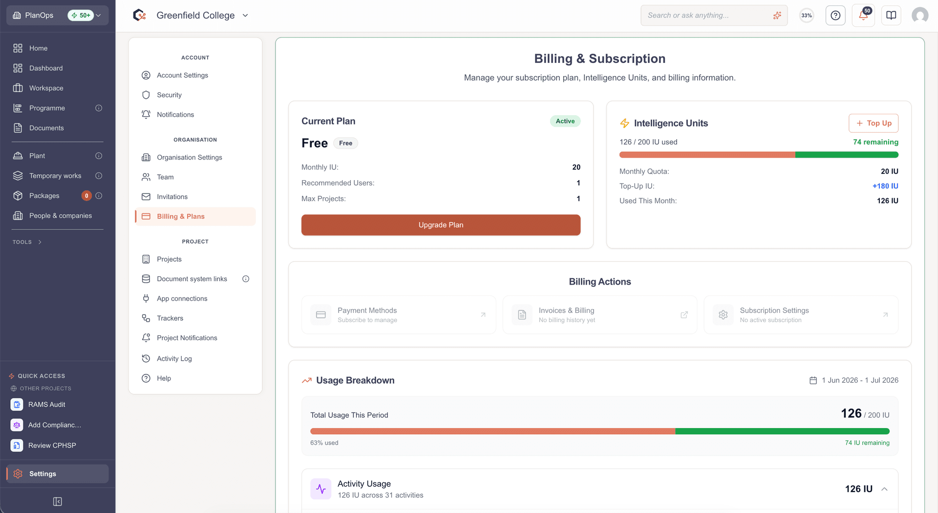 PlanOps | Tell Your Project What You Need